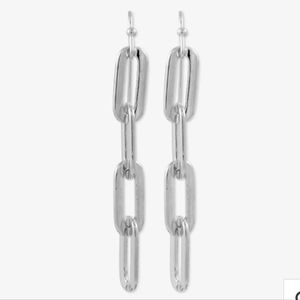 Sanctuary Project Silver Chain Earrings New